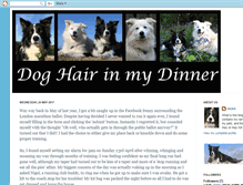 Tablet Screenshot of dog-hair-in-my-dinner.blogspot.com