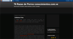 Desktop Screenshot of conocimientos-perros.blogspot.com