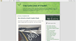Desktop Screenshot of crapcyclelanesofcroydon.blogspot.com