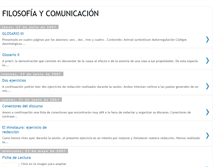 Tablet Screenshot of filosofiaycomunicacion.blogspot.com