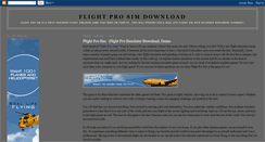 Desktop Screenshot of flightprosimdownload.blogspot.com