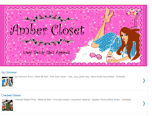 Tablet Screenshot of ambercloset.blogspot.com