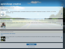 Tablet Screenshot of orojopayo-aprendizajecreativo.blogspot.com