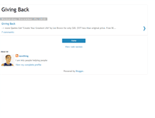 Tablet Screenshot of givemoreback.blogspot.com