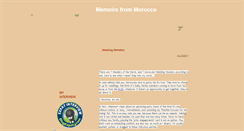 Desktop Screenshot of memoirsfrommorocco.blogspot.com