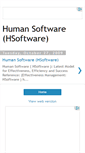 Mobile Screenshot of human-software-hsoftware.blogspot.com