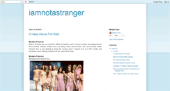 Desktop Screenshot of iamnotastranger.blogspot.com