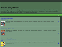 Tablet Screenshot of militantsinglemom.blogspot.com