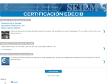 Tablet Screenshot of certificacion-edecib.blogspot.com