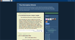 Desktop Screenshot of infoethicist.blogspot.com