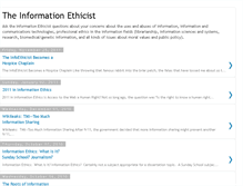 Tablet Screenshot of infoethicist.blogspot.com