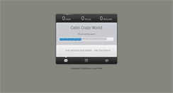 Desktop Screenshot of calmcrazyworld.blogspot.com