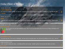Tablet Screenshot of cedarchestofdreams.blogspot.com