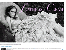 Tablet Screenshot of feathersandcream.blogspot.com