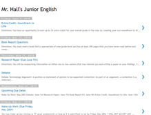 Tablet Screenshot of mrhallsjuniorenglish.blogspot.com