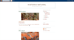 Desktop Screenshot of historia-natural.blogspot.com