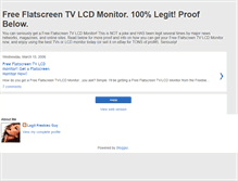 Tablet Screenshot of free-flatscreen-tv-monitor.blogspot.com