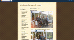 Desktop Screenshot of cyclingineuropejuly2009.blogspot.com