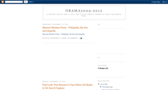 Desktop Screenshot of obama2009-2012.blogspot.com