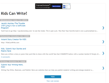 Tablet Screenshot of mykidscanwrite.blogspot.com