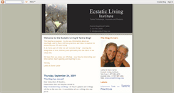 Desktop Screenshot of ecstaticlivingtantra.blogspot.com