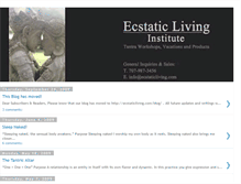 Tablet Screenshot of ecstaticlivingtantra.blogspot.com