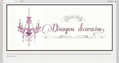 Desktop Screenshot of disenyossdecoracion.blogspot.com