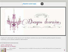 Tablet Screenshot of disenyossdecoracion.blogspot.com