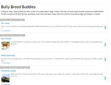 Tablet Screenshot of bullybreedbuddies.blogspot.com