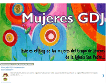 Tablet Screenshot of mujeres-gdj.blogspot.com