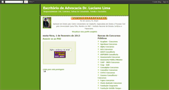 Desktop Screenshot of lucianolimaadvocacia.blogspot.com