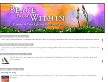 Tablet Screenshot of liesl-peacefromwithin.blogspot.com