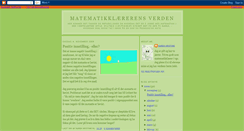 Desktop Screenshot of matematikklererensverden.blogspot.com
