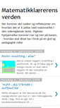 Mobile Screenshot of matematikklererensverden.blogspot.com