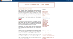 Desktop Screenshot of indianweightlosstips.blogspot.com