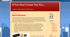 Desktop Screenshot of dontcountthefire.blogspot.com