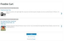 Tablet Screenshot of freebiecart.blogspot.com