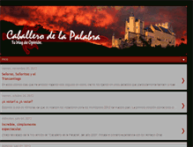 Tablet Screenshot of caballerodelapalabra.blogspot.com