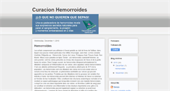 Desktop Screenshot of curacion-hemorroides.blogspot.com