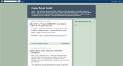 Desktop Screenshot of homebuyerassist.blogspot.com