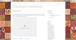 Desktop Screenshot of penelopespatchwork.blogspot.com