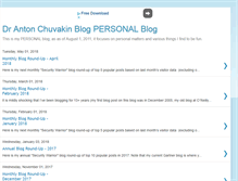 Tablet Screenshot of chuvakin.blogspot.com