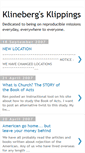 Mobile Screenshot of klinebergklippings.blogspot.com