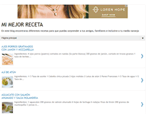 Tablet Screenshot of mimejorreceta.blogspot.com