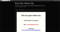 Desktop Screenshot of pinklillyshoes.blogspot.com
