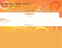 Tablet Screenshot of downloadablegames.blogspot.com