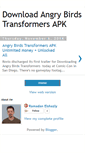 Mobile Screenshot of downloadangrybirdstransformersapkmod.blogspot.com