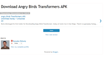 Tablet Screenshot of downloadangrybirdstransformersapkmod.blogspot.com