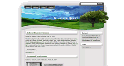 Desktop Screenshot of klauberquest.blogspot.com