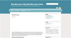 Desktop Screenshot of blue-microwave.blogspot.com